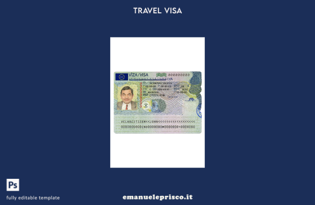 modello di visto Schengen per la Lettonia in stile verificato